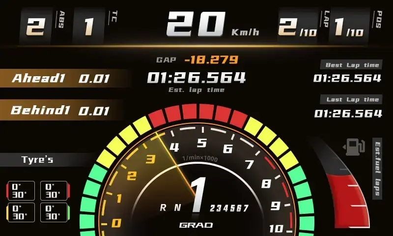 R800 Digital Dash