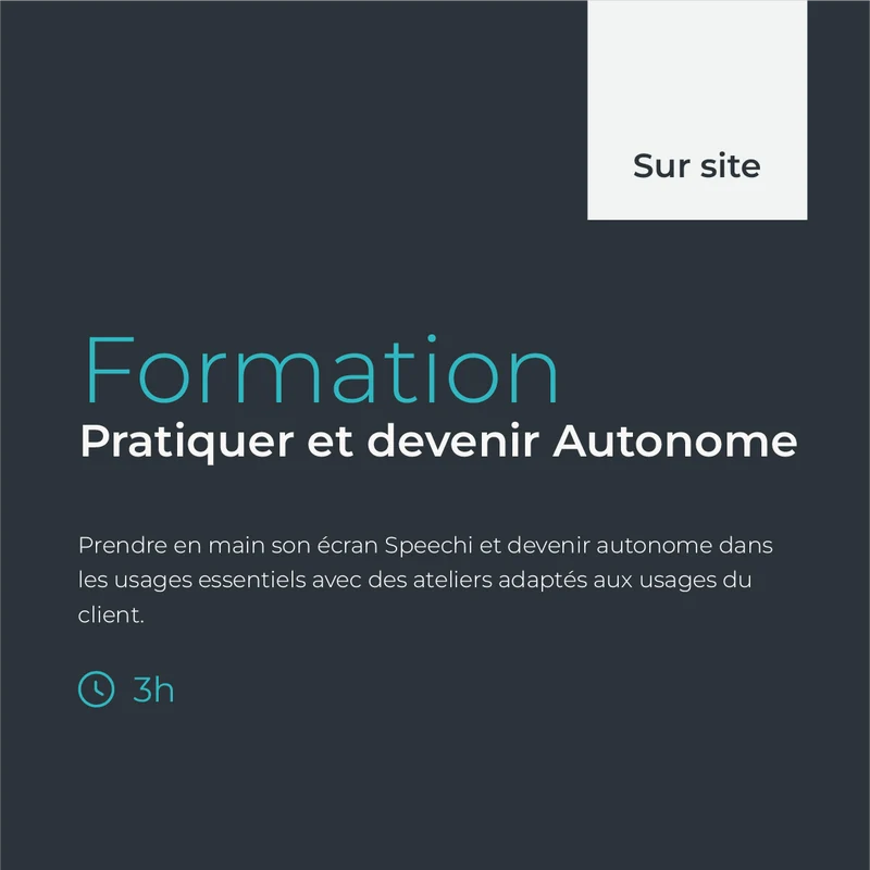 Formation 3h sur site - Pratiquer et devenir autonome