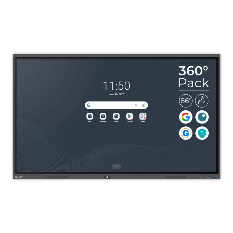 Pack Interactif 360 SuperGlass PRO | 86'' (5 ans)
