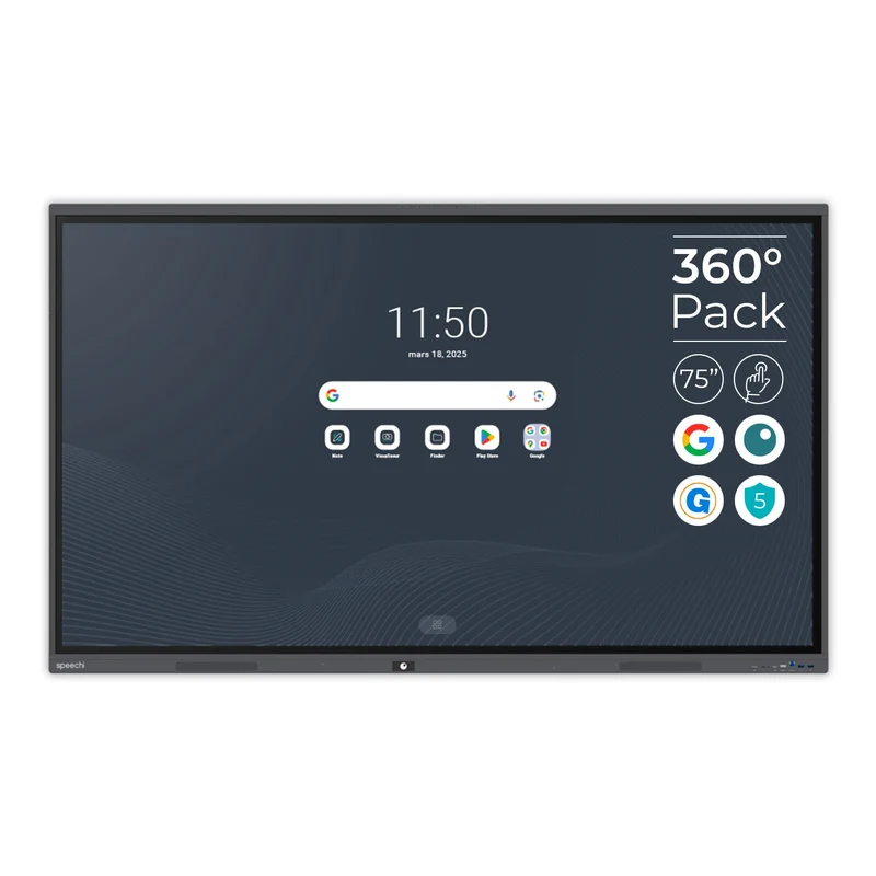 Pack Interactif 360 SuperGlass PRO | 75'' (5 ans)
