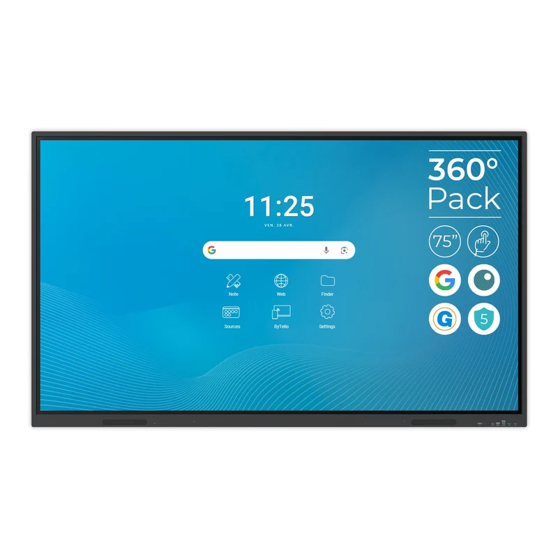 Pack Interactif 360 SuperGlass Essential | 75'' (5 ans)