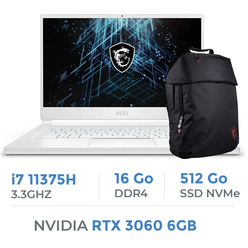 MSI STEALTH 15M A11UEK i7-11375H/16GB/512GB SSD/RTX3060 6GB/15.6" IPS