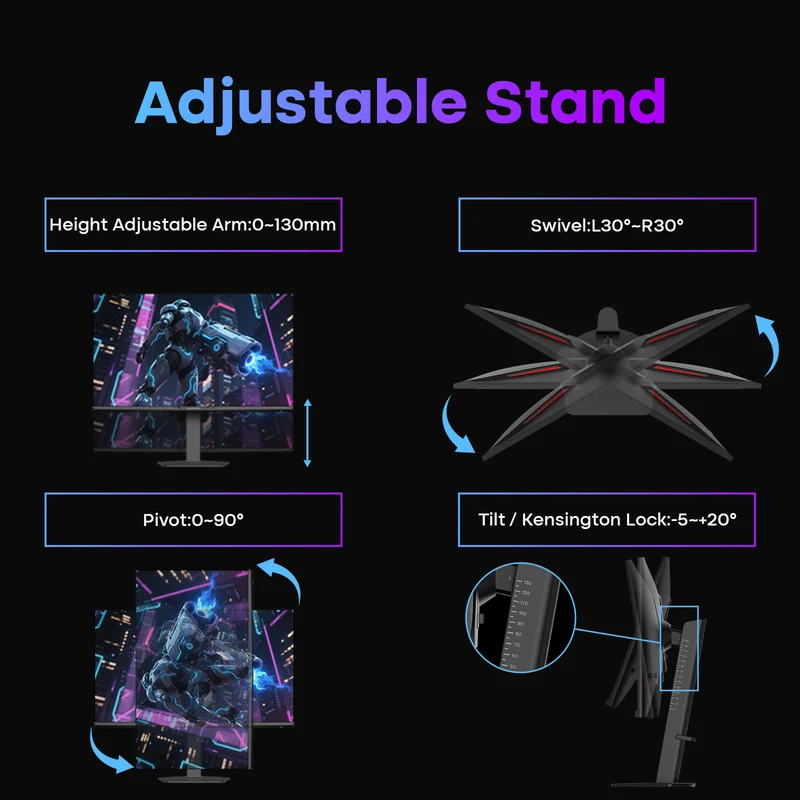 AMZG27F6U, 27" 4K Dual Mode Gaming Monitor - 160Hz UHD or 320Hz FHD
