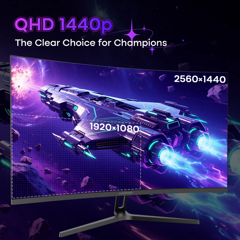 AMZG32C1Q, 32" Curved Gaming Monitor 180Hz QHD