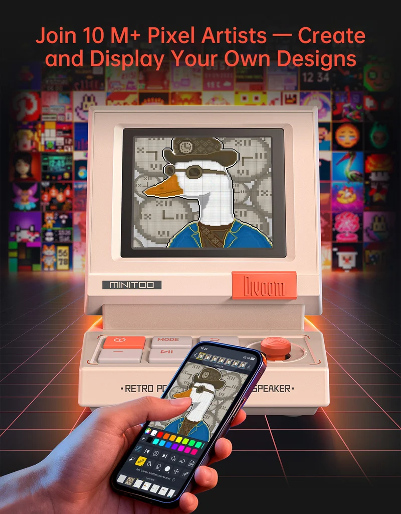 Divoom MiniToo + Ditoo-Pro Summer Pixel Art Bundle