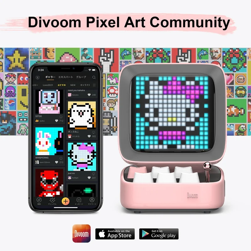 Divoom MiniToo + Ditoo-Pro Summer Pixel Art Bundle