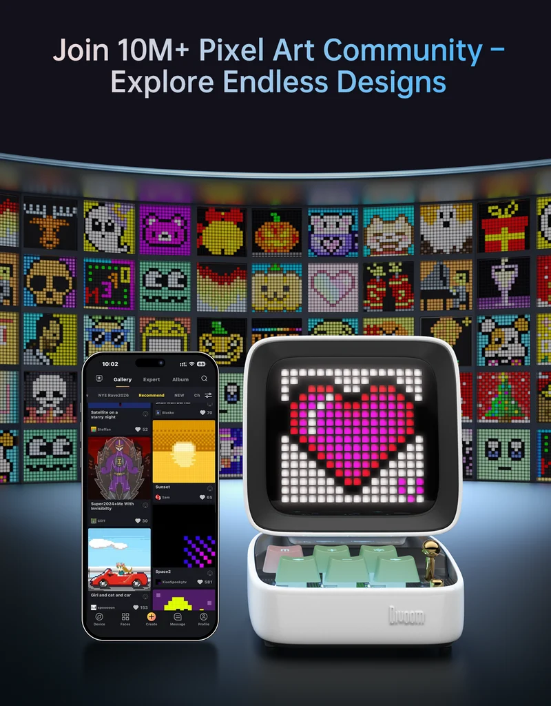 Divoom MiniToo + Ditoo-Pro Summer Pixel Art Bundle