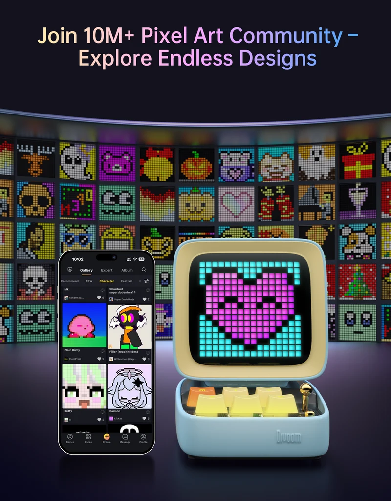 Divoom MiniToo + Ditoo-Pro Summer Pixel Art Bundle