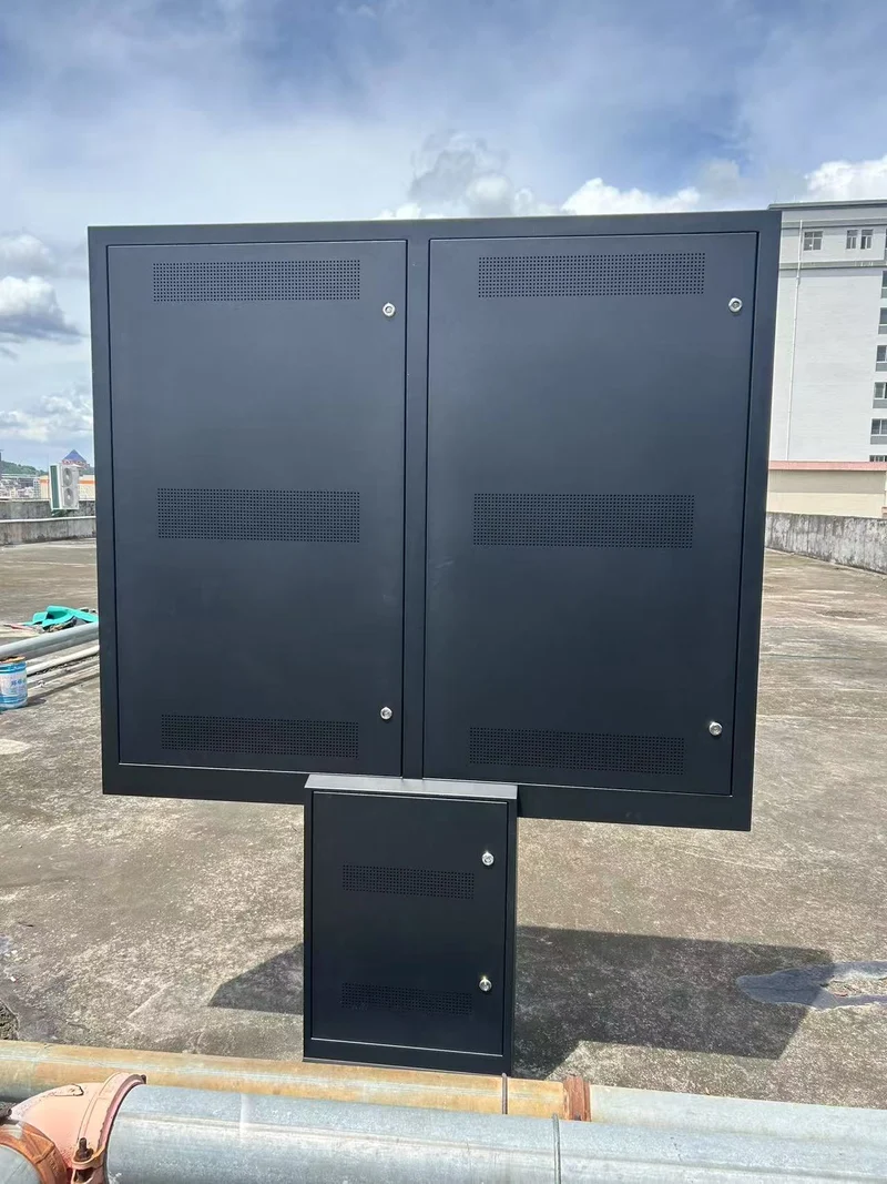 2500-Nit IP66 Outdoor Dual-Screen LCD Digital Signage | 43", 49" & 55" | Optical Bonding | Floor-Standing | Optional Touchscreen