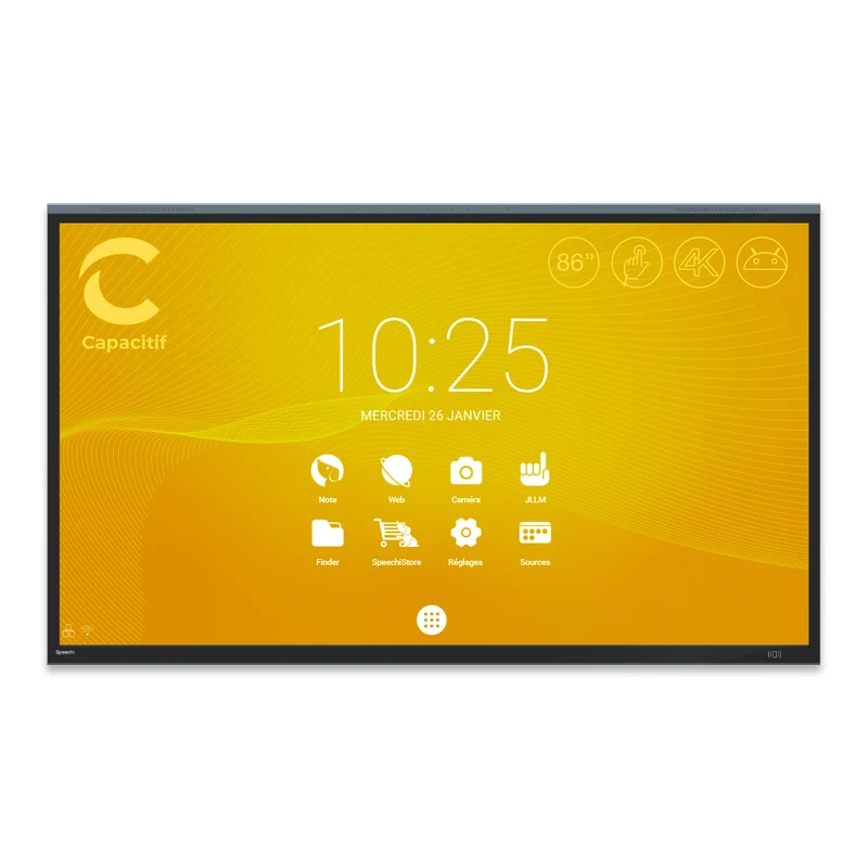 Ecran interactif tactile Capacitif SpeechiTouch UHD | 86"