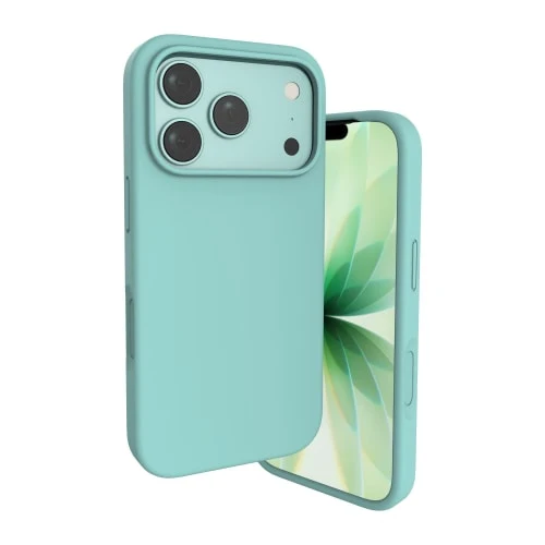 Coque de Protection Silicone Ultra-Douce pour iPhone 17 Pro Max Vert menthe