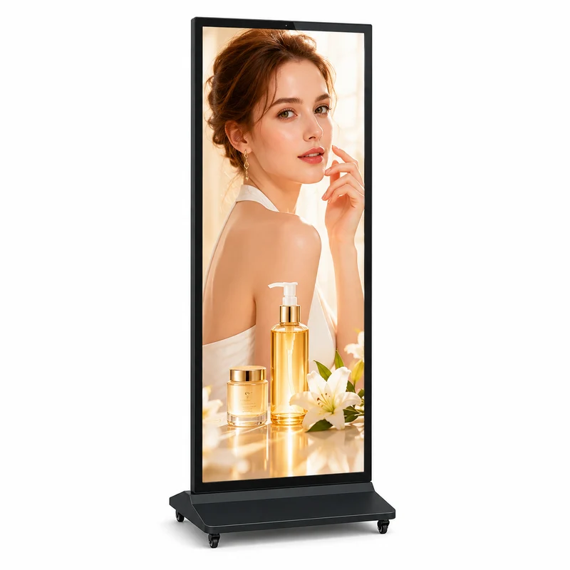 86'' Floor Standing Digital Signage Display – Non-touch / IR Touch 4K Android Advertising Screen