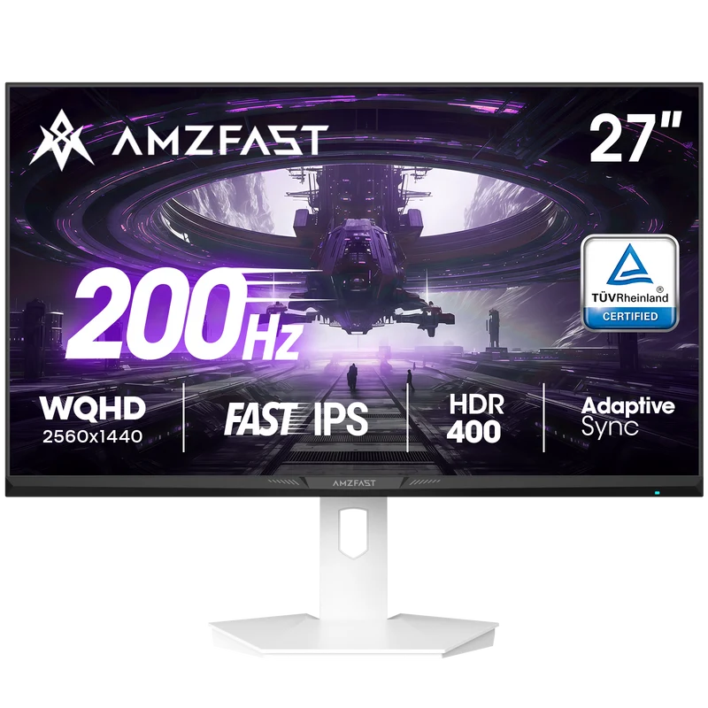 AMZG27F6Q, 27" White Gaming Monitor 200Hz WQHD