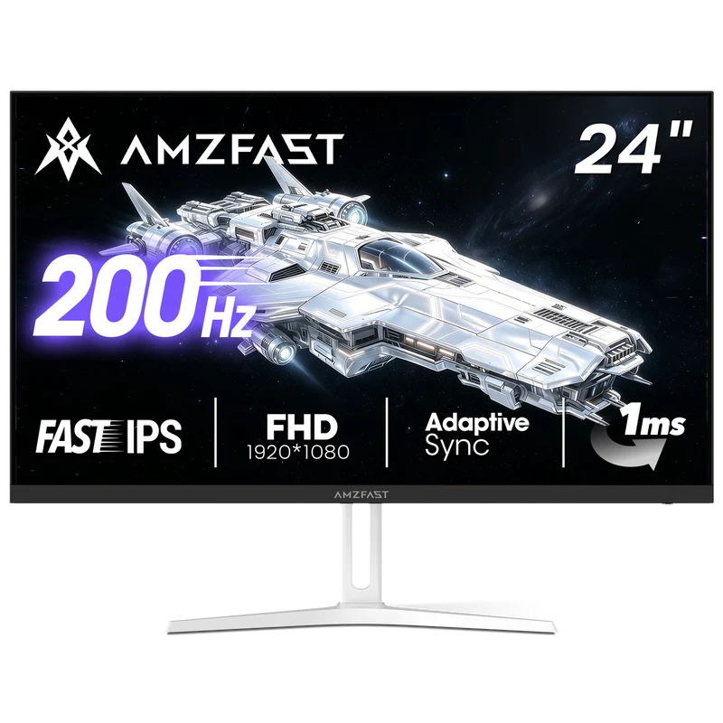 AMZG24X1W, 24" White Gaming Monitor 200Hz FHD