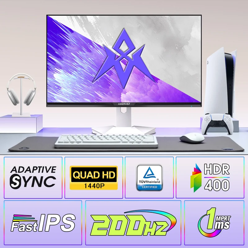 AMZG27F6Q, 27" Gaming Monitor QHD 2560x1440p 200Hz