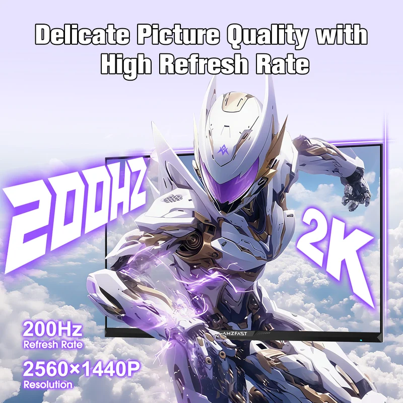 AMZG27F6Q, 27" Gaming Monitor QHD 2560x1440p 200Hz