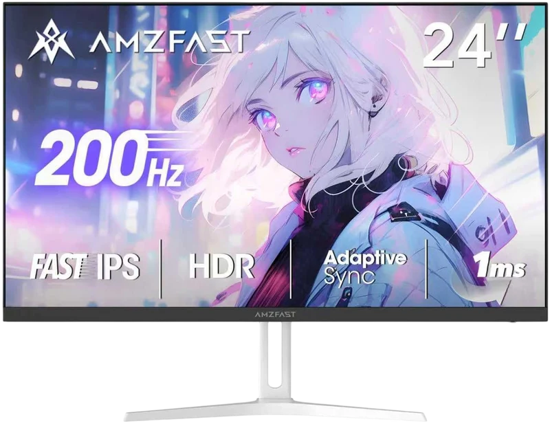 AMZG24X1W - 24inch White Gaming Monitor 200Hz