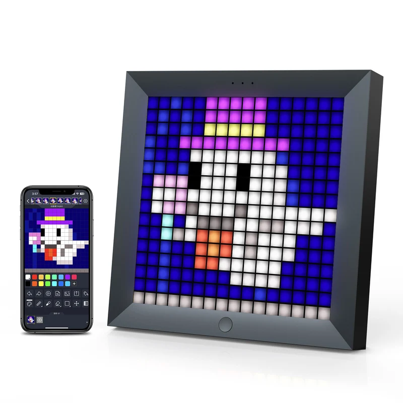 Divoom Pixoo 16x16 Pixel Art LED Display for Gaming Room Decor