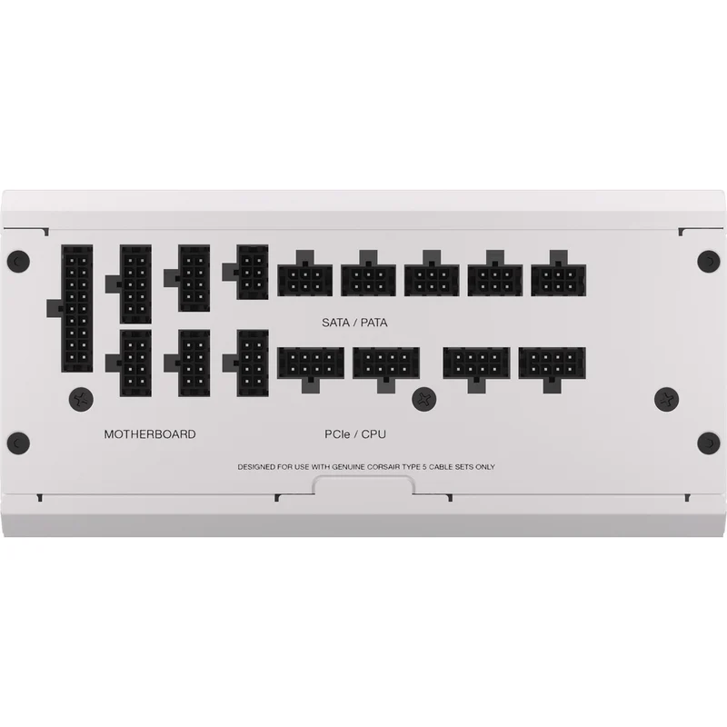 Corsair RM1200x Shift PCIe5.0 1200w 80+ GOLD - Blanc