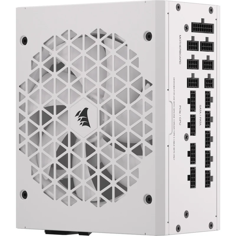 Corsair RM1200x Shift PCIe5.0 1200w 80+ GOLD - Blanc