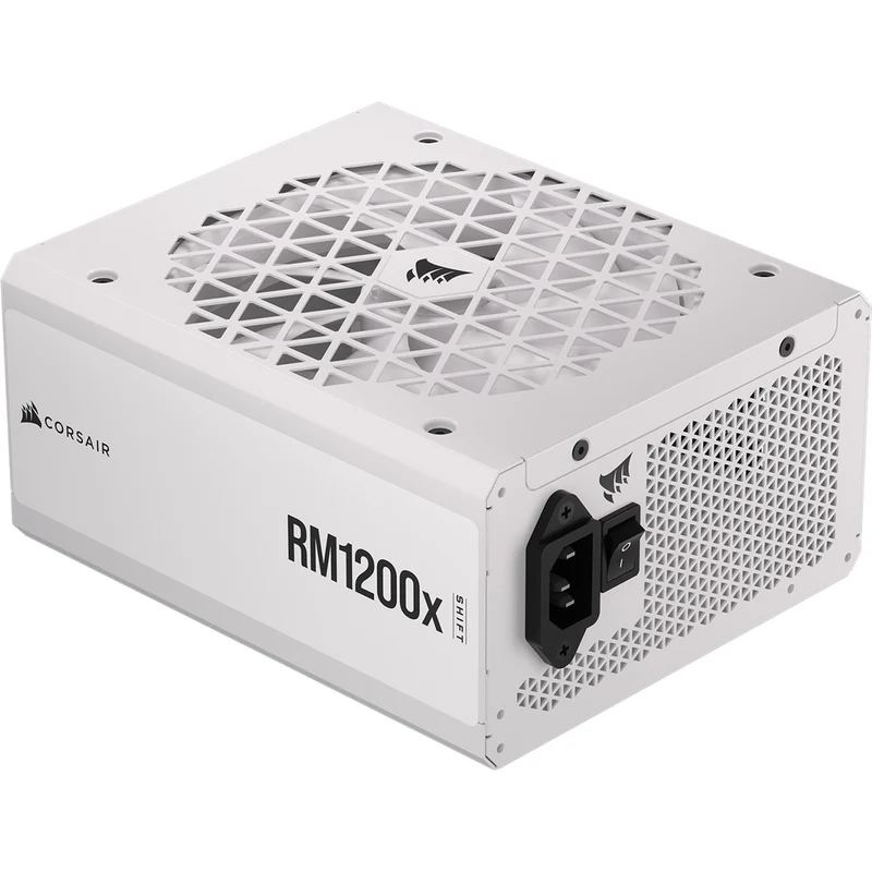 Corsair RM1200x Shift PCIe5.0 1200w 80+ GOLD - Blanc