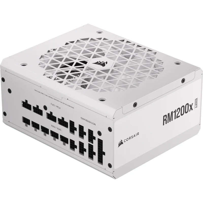 Corsair RM1200x Shift PCIe5.0 1200w 80+ GOLD - Blanc