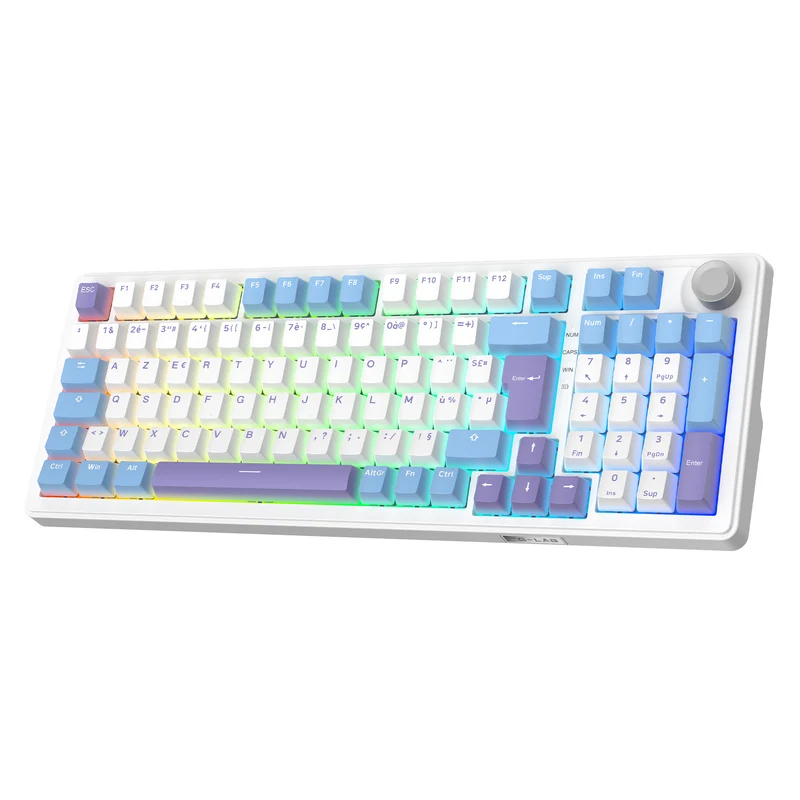 The G-Lab Keyz Elite 400 Wireless ISO FR - White/Blue
