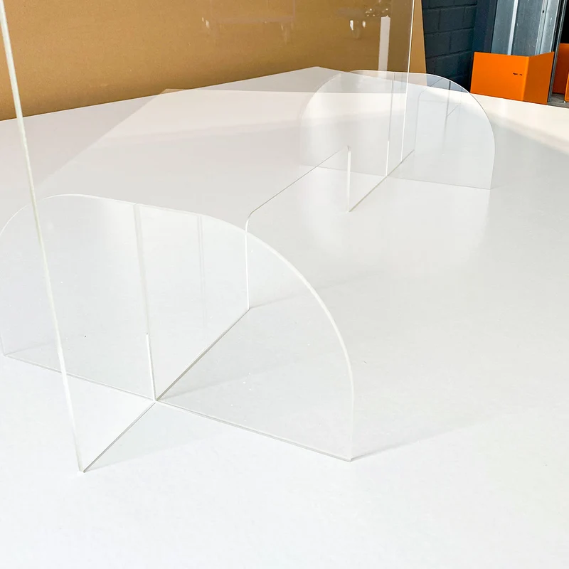 Protection Plexi - Hygiaphone avec ouverture - 750x750 mm
