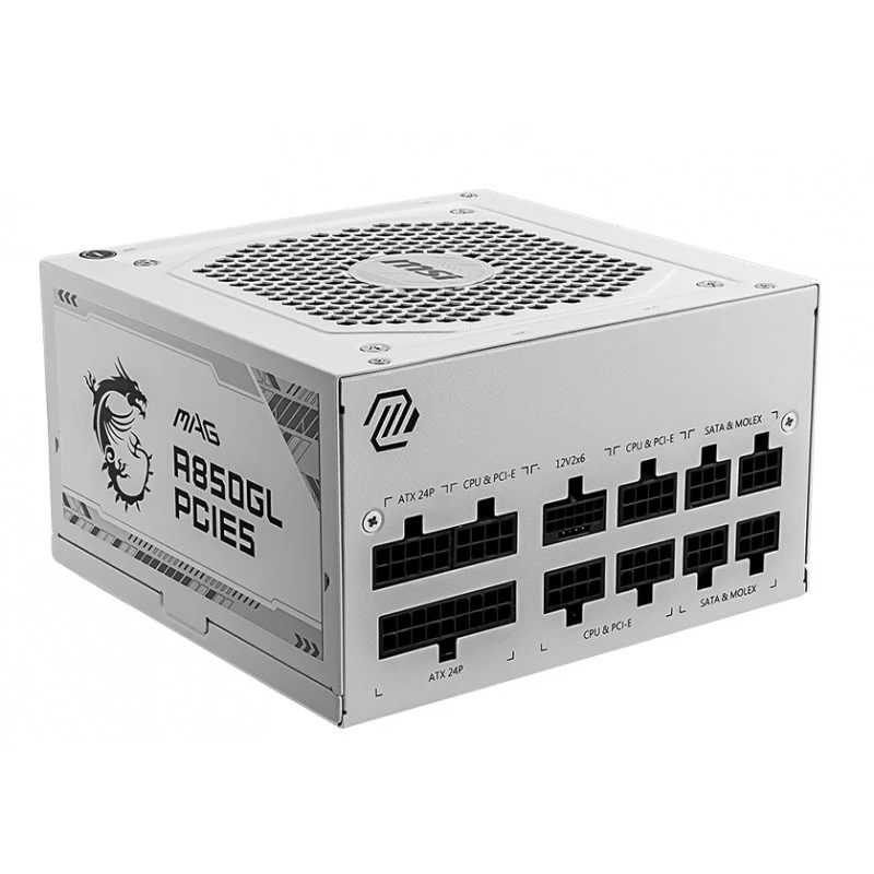 MSI MAG A850GL PCIE5 80 Plus Gold - Blanc