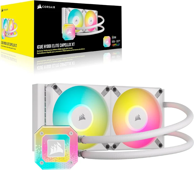Corsair iCUE H100i Elite Capellix XT Blanc Refroidisseur Liquide pour PC