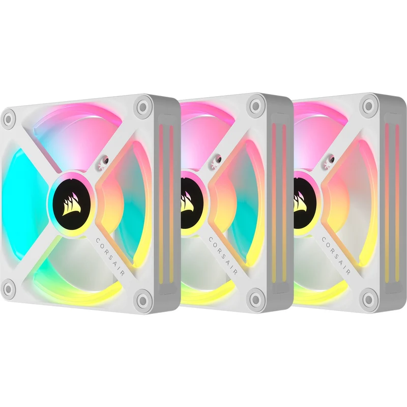 Corsair iCUE Link QX120 RGB Kit de démarrage pack de 3 - Blanc