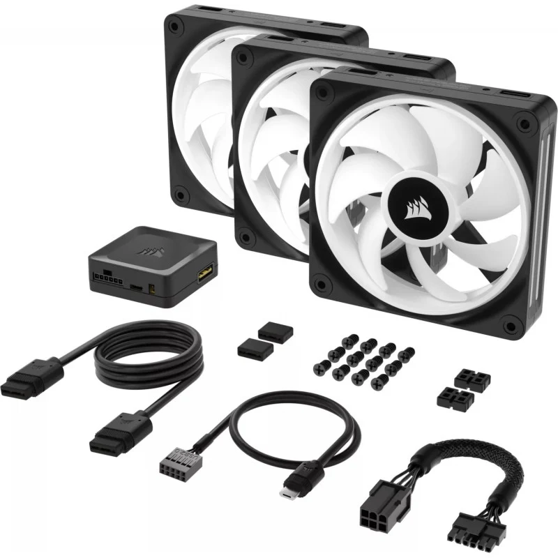 Corsair iCUE Link QX120 RGB Kit de démarrage pack de 3 - Noir