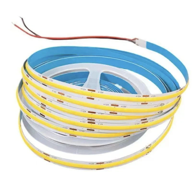 10MM Wide COB Flexible LED Strip Light - 12V / 24V | 528 LEDs/M | 3000K / 4000K / 6500K | 10mm PCB | CRI 90+ | Dot-Free Continuous Lighting | Non-Waterproof | for Cabinets,Kitchen Office Lighting | 5/50M