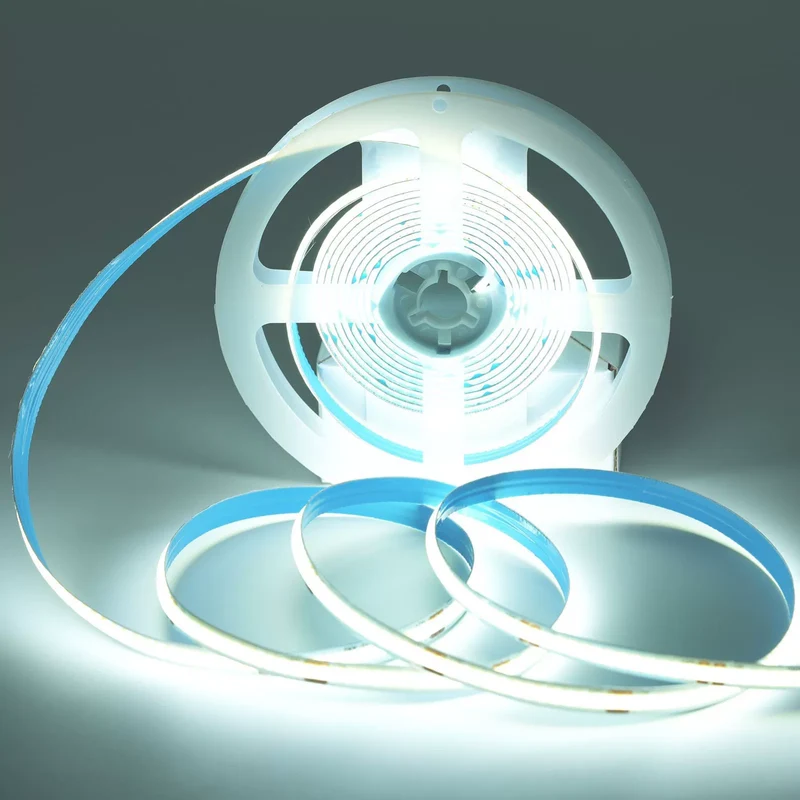 8MM Wide CRI90 COB Flexible LED Strip Light - 12V / 24V | 320 / 480 LEDs/M | 3000K / 4000K / 6500K | 8mm PCB | CRI 90+ | Dot-Free Continuous Lighting | Non-Waterproof | for Cabinets,Kitchen Office Lighting | 5/50M