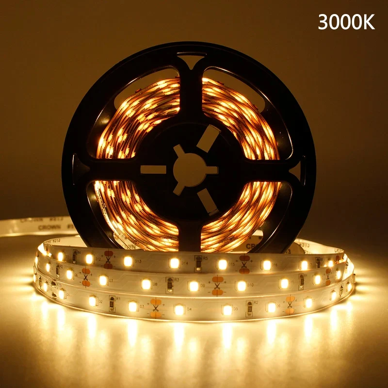 DC12V SMD5050 Full Spectrum LED Strip Light - CRI 97+ | 300 LEDs (60 LEDs/M) | 2700K / 3000K / 4000K / 5500K / 6500K | 12W/M | 10mm PCB | CRI 97+ | IP00 / IP67 | for Mirror, Kitchen Cabinet, Bedroom