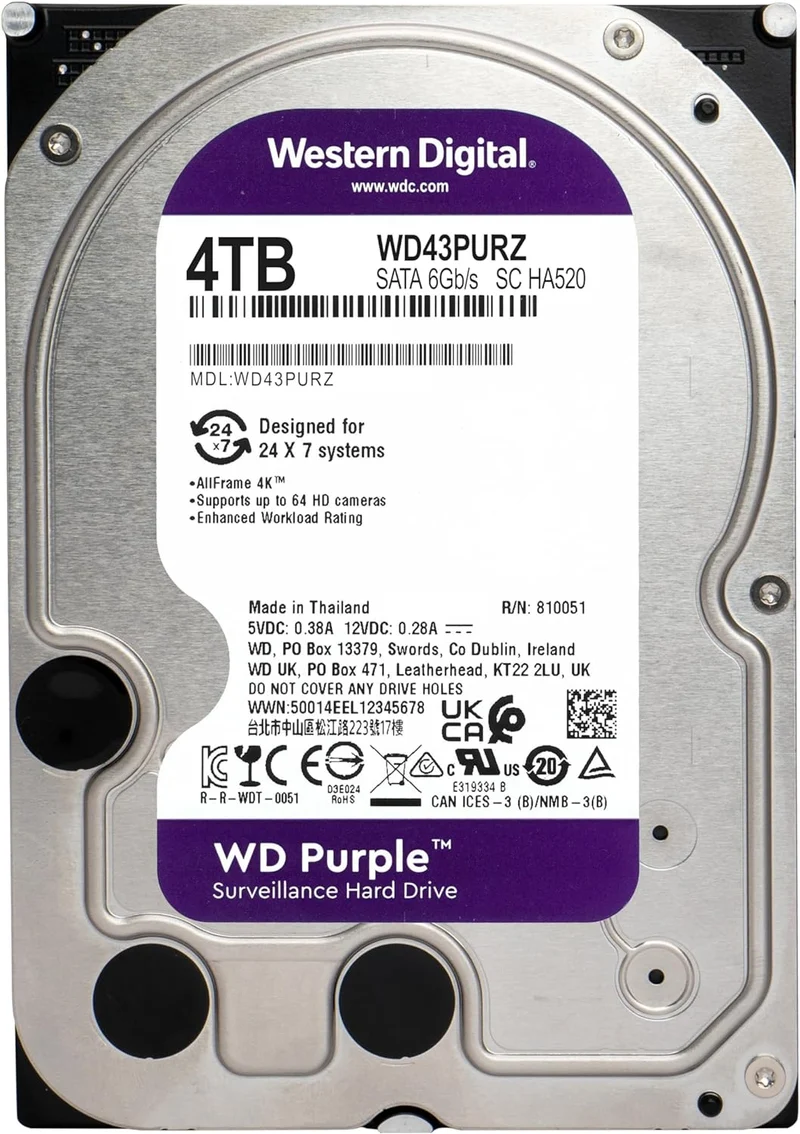 Western Digital WD Purple 3''5 4To