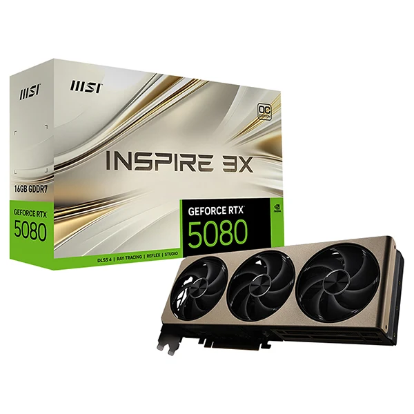 MSI GeForce RTX 5080 16GB INSPIRE 3X OC