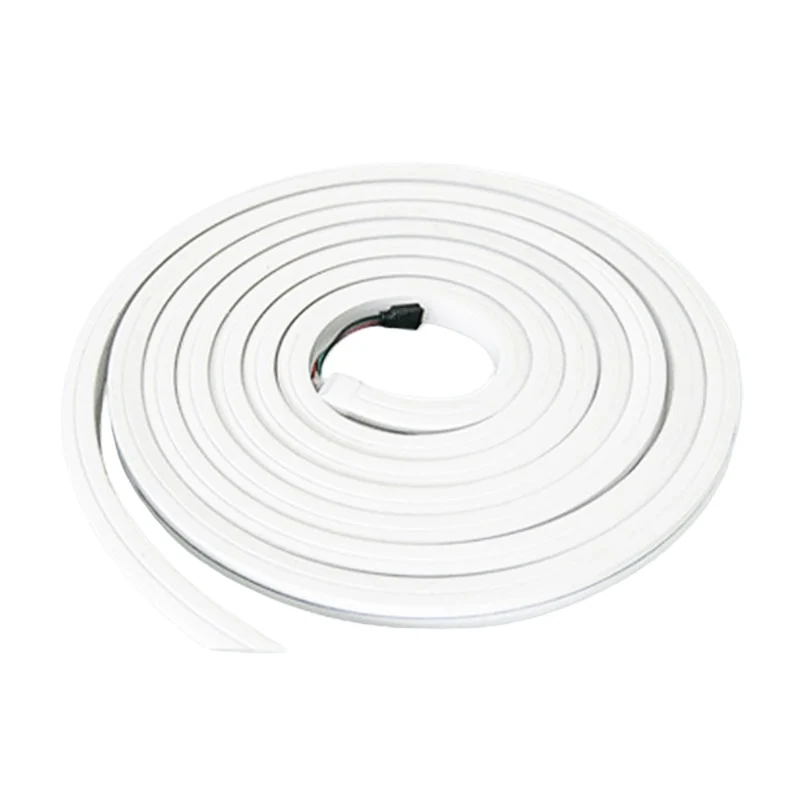 RGB Color Changing Neon LED Strip Light SMD5050 60LEDs/M | 16×16mm Flexible Silicone Neon Rope | IP67 Waterproof | Top-Bend & Side-Bend Options | 5M Roll (Strip Only)