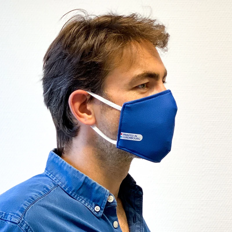 Masque Certifié Tissu lavable - Motif KIDS - Made in Luxembourg