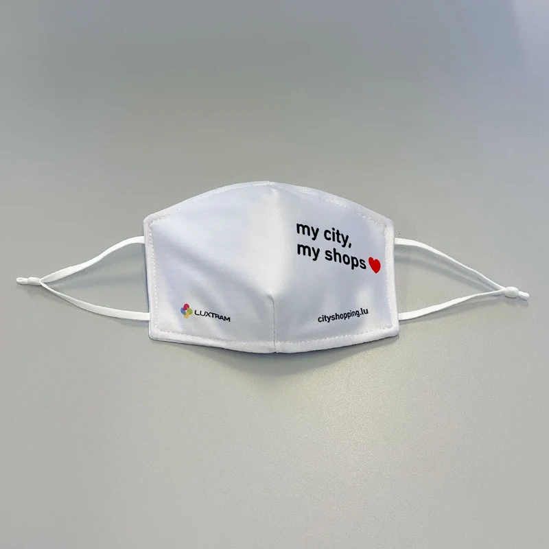 Masque Certifié Tissu lavable personnalisé - Made in Luxembourg