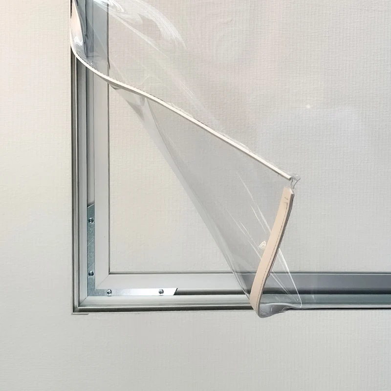 AluFrame - Cloison de séparation transparente autoportante 1,8m x 2m