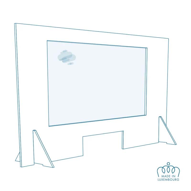 Protection Comptoir Eco - Avec ouverture - 1500x950 mm