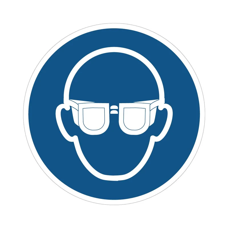 Pictogramme ISO 7010 - M004 Lunettes de protection obligatoires