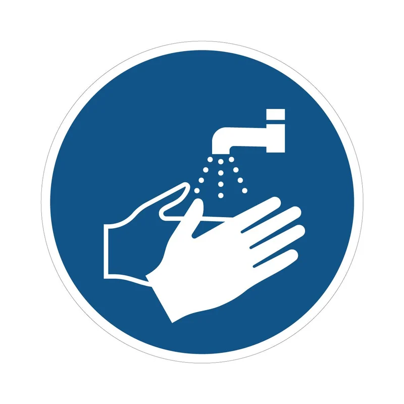 Pictogramme ISO 7010 - M011 Lavage des mains obligatoire