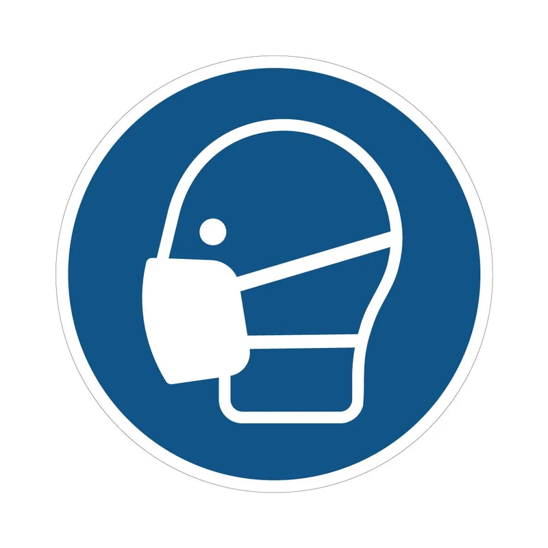 Pictogramme ISO 7010 - M016 Masque obligatoire
