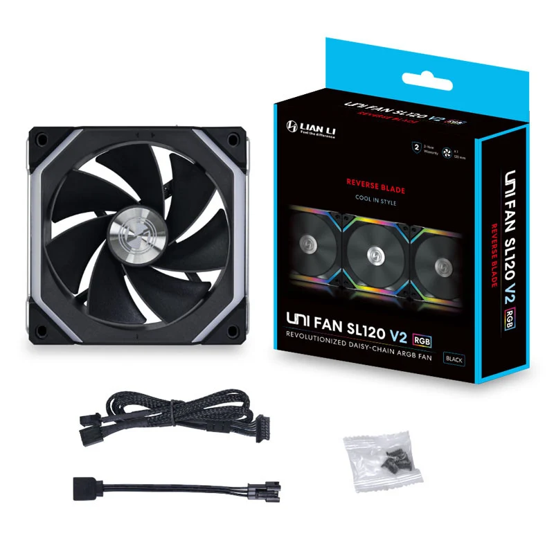 Lian Li UNI FAN SL120 V2 ARGB Reverse Blade - Noir
