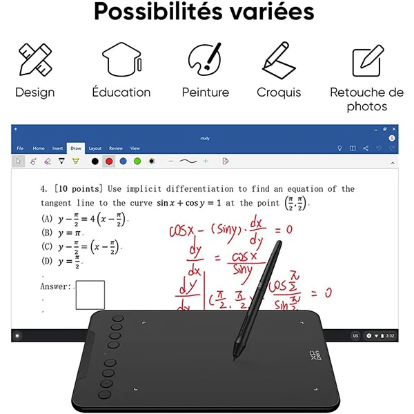 XP-PEN DECO 01 V3 Noir