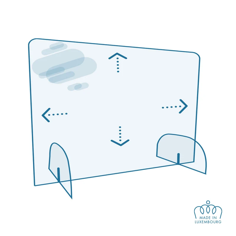 Protection Plexi - Hygiaphone sans ouverture - Sur-mesure