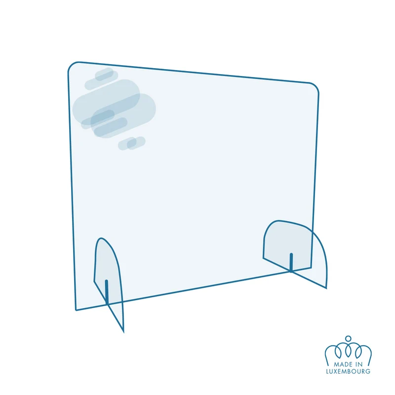 Protection Plexi - Hygiaphone sans ouverture - 950x750 mm