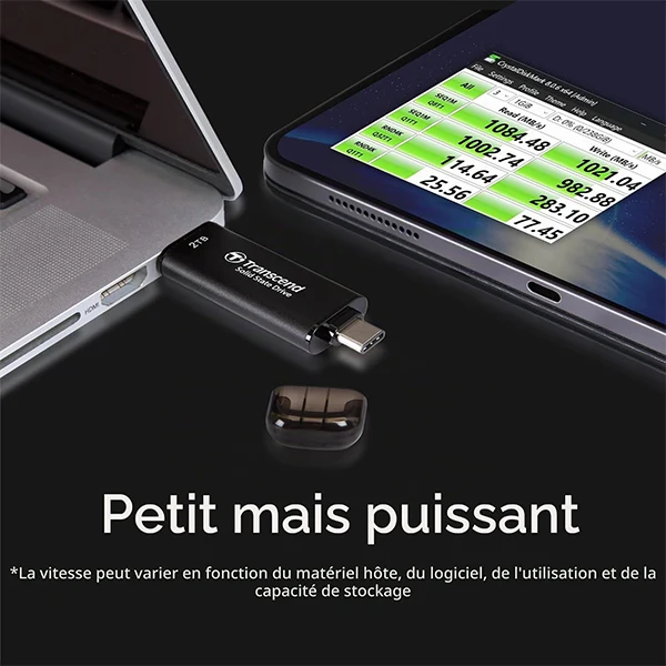 Transcend 2To ESD310 Clé USB SSD Portable